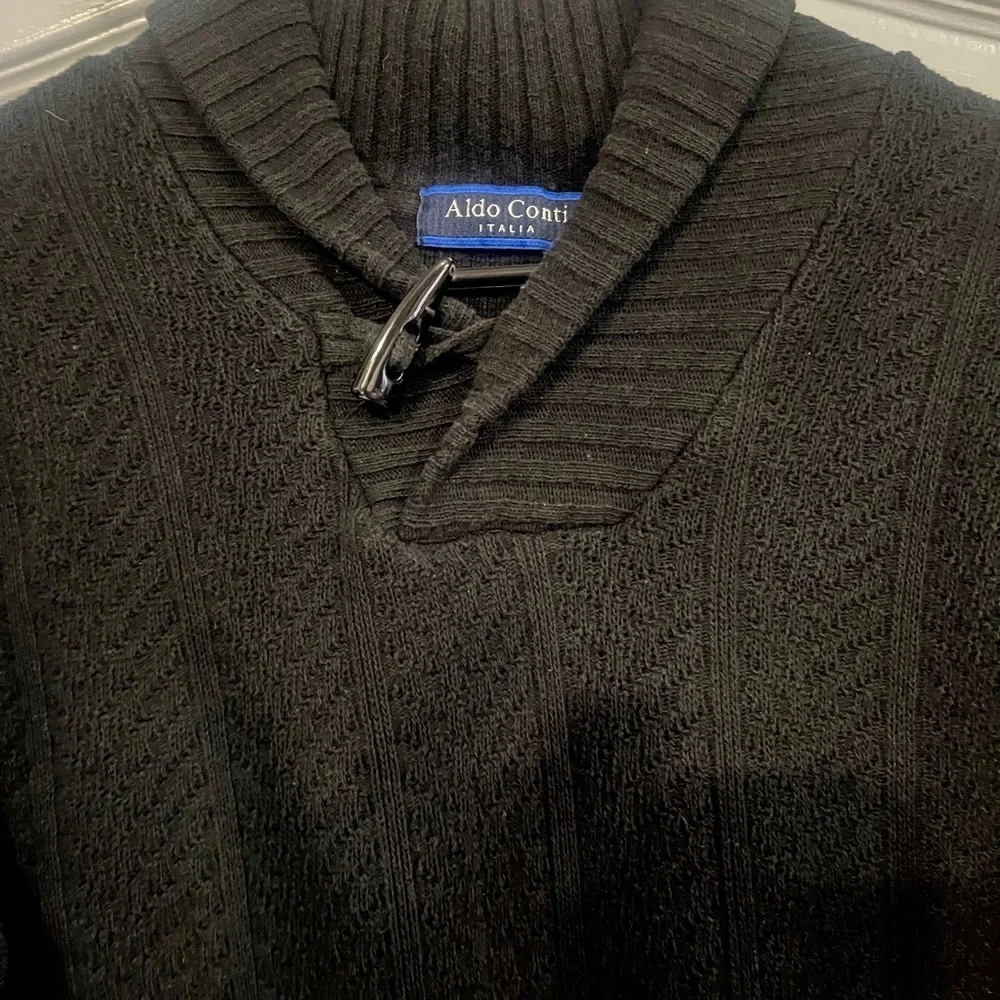Men's black  Sweater Aldo Conti Italia size M